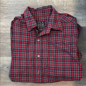 Jos. A. Bank Men's Festive Plaid Shirt